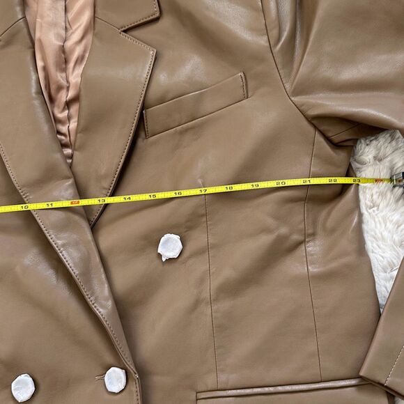 Pistola Roman Oversized Double Breasted Blazer in Taupe Size M - Picture 5 of 7